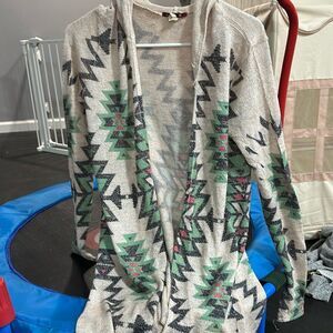 Knitted Aztec cardigan